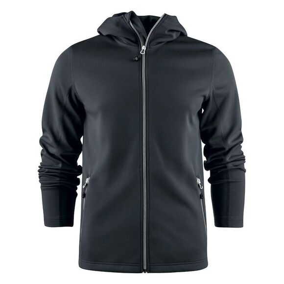 Printer RED Mens Layback Hoodie / Black